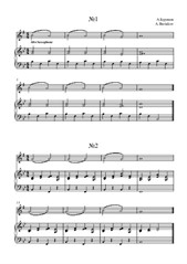 Saxolizations (19 easy pieces-exersises) for saxophone-alto and piano