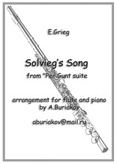 Solveig's Song from 'Per Gunt' suite (flute, recorder)