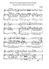 Polonaise from orchestral suite B minor